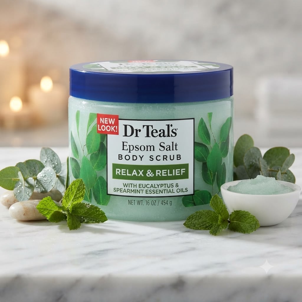 Dr Teal's مقشر الجسم بملح إبسوم – Relax & Relief