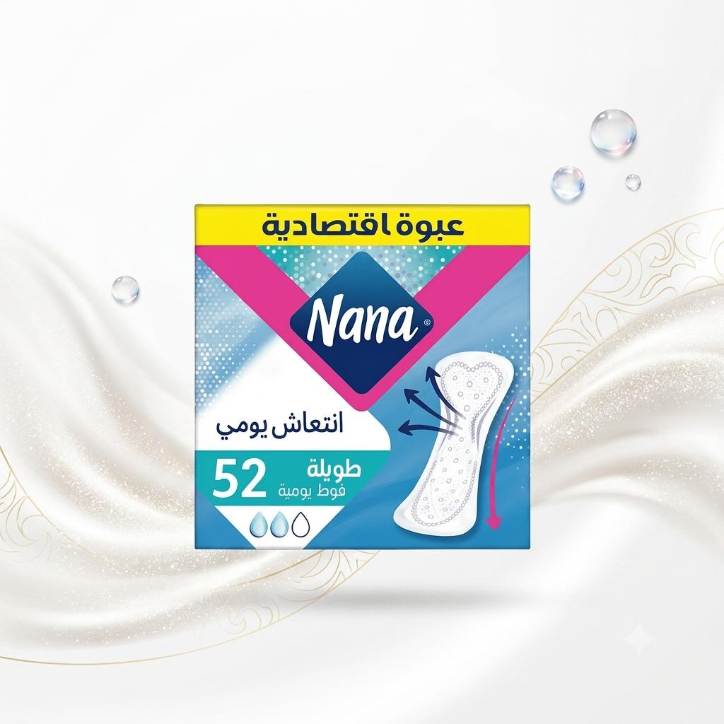 فوط نانا اليومية الطويلة 52 قطعة – عبوة اقتصادية