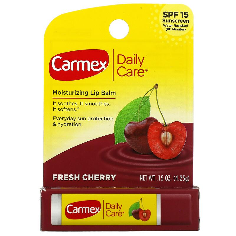 بلسم شفاه كارمكس ديلي كير بالكرز SPF 15 | Carmex Daily Care Fresh Cherry Lip Balm ✨