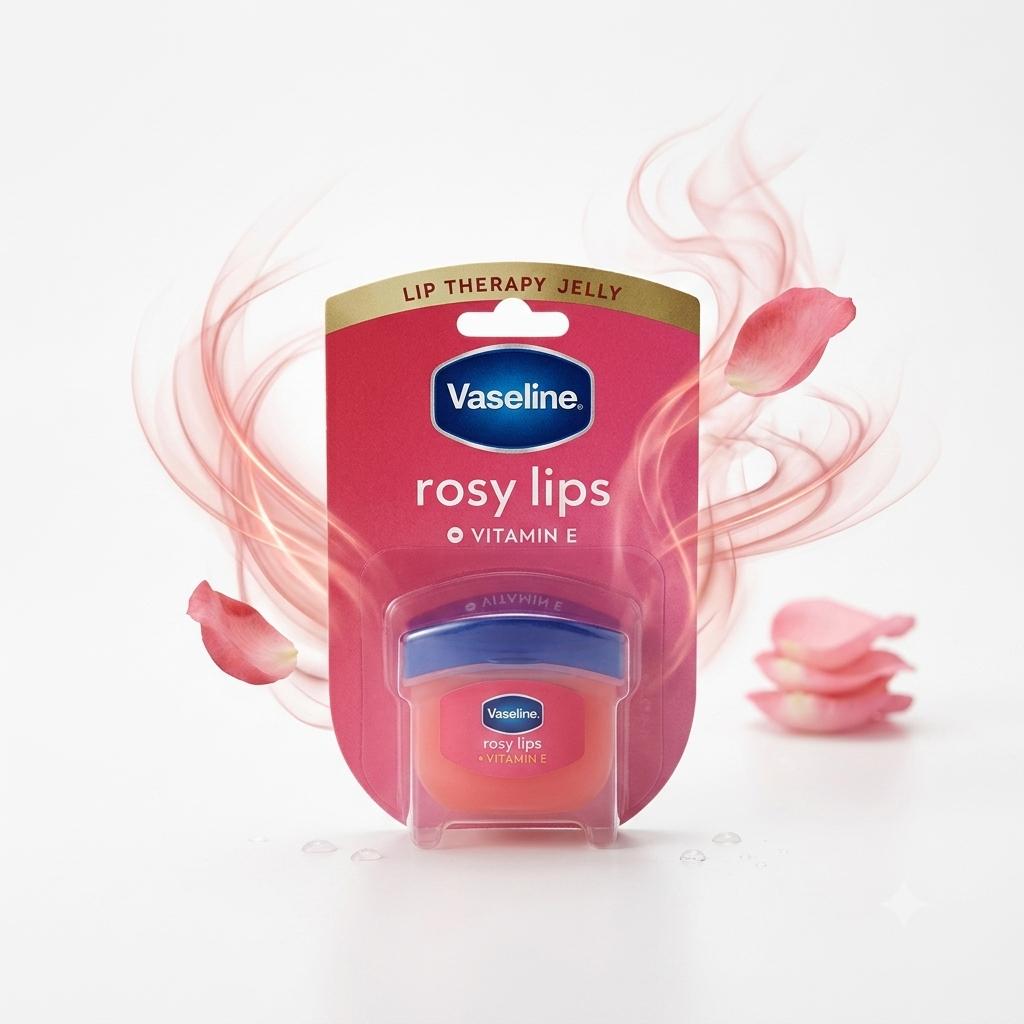 جل ترطيب الشفاه فازلين روزي ليبس بفيتامين E | Vaseline Rosy Lips Lip Therapy Jelly ✨