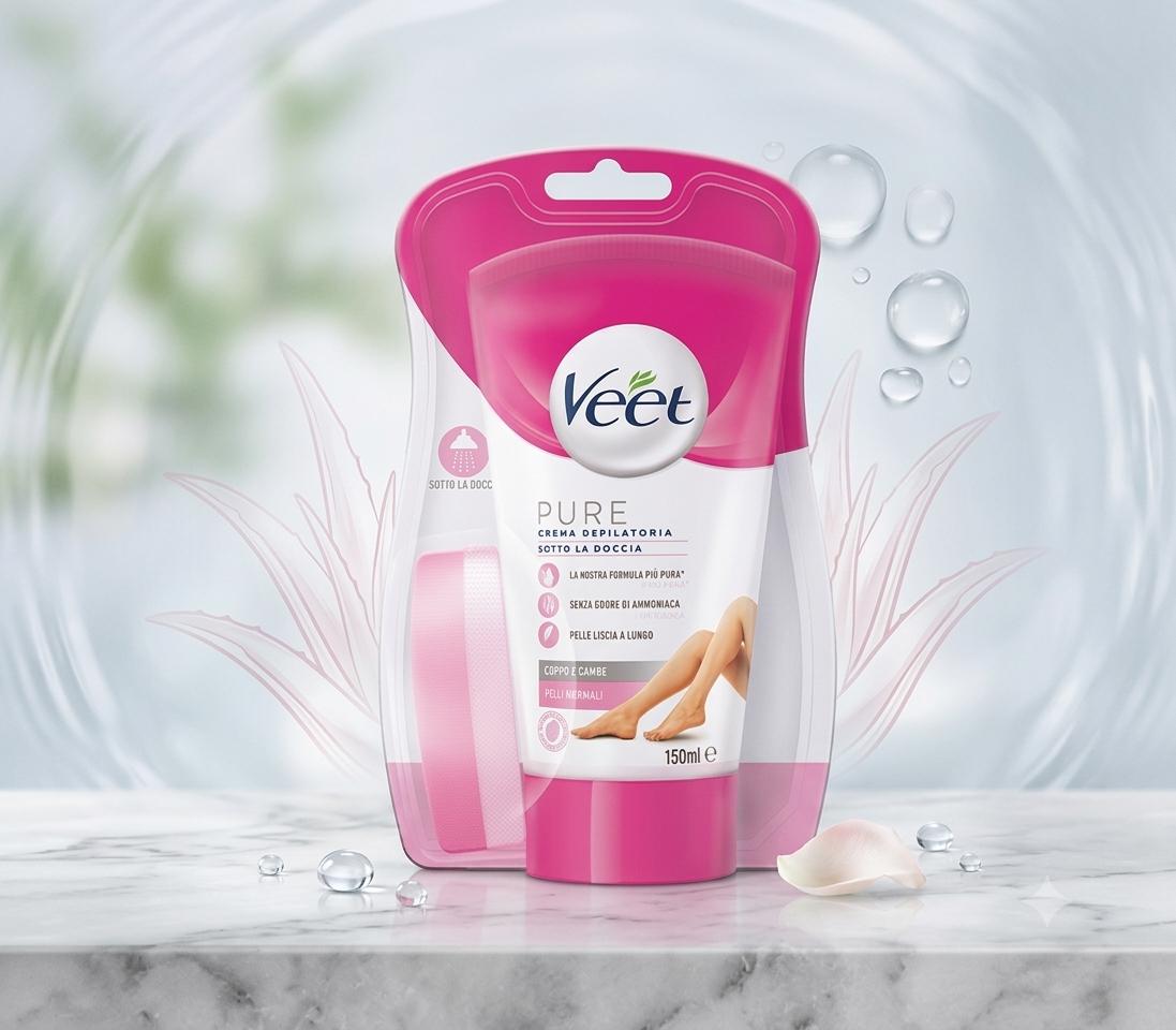 كريم فيت بيور لإزالة الشعر أثناء الاستحمام – Veet Pure 150 مل