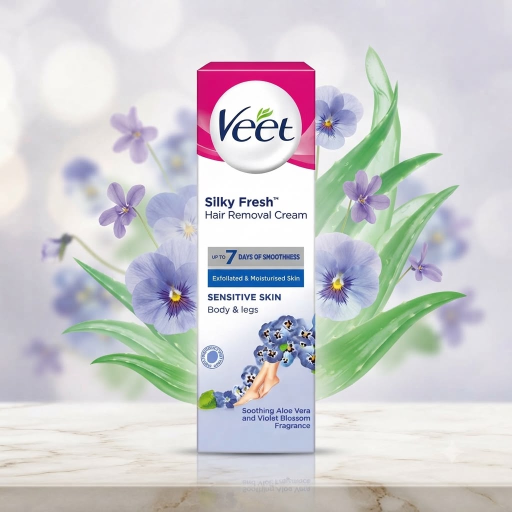 كريم فيت Veet Silky Fresh لإزالة الشعر للبشرة الحساسة