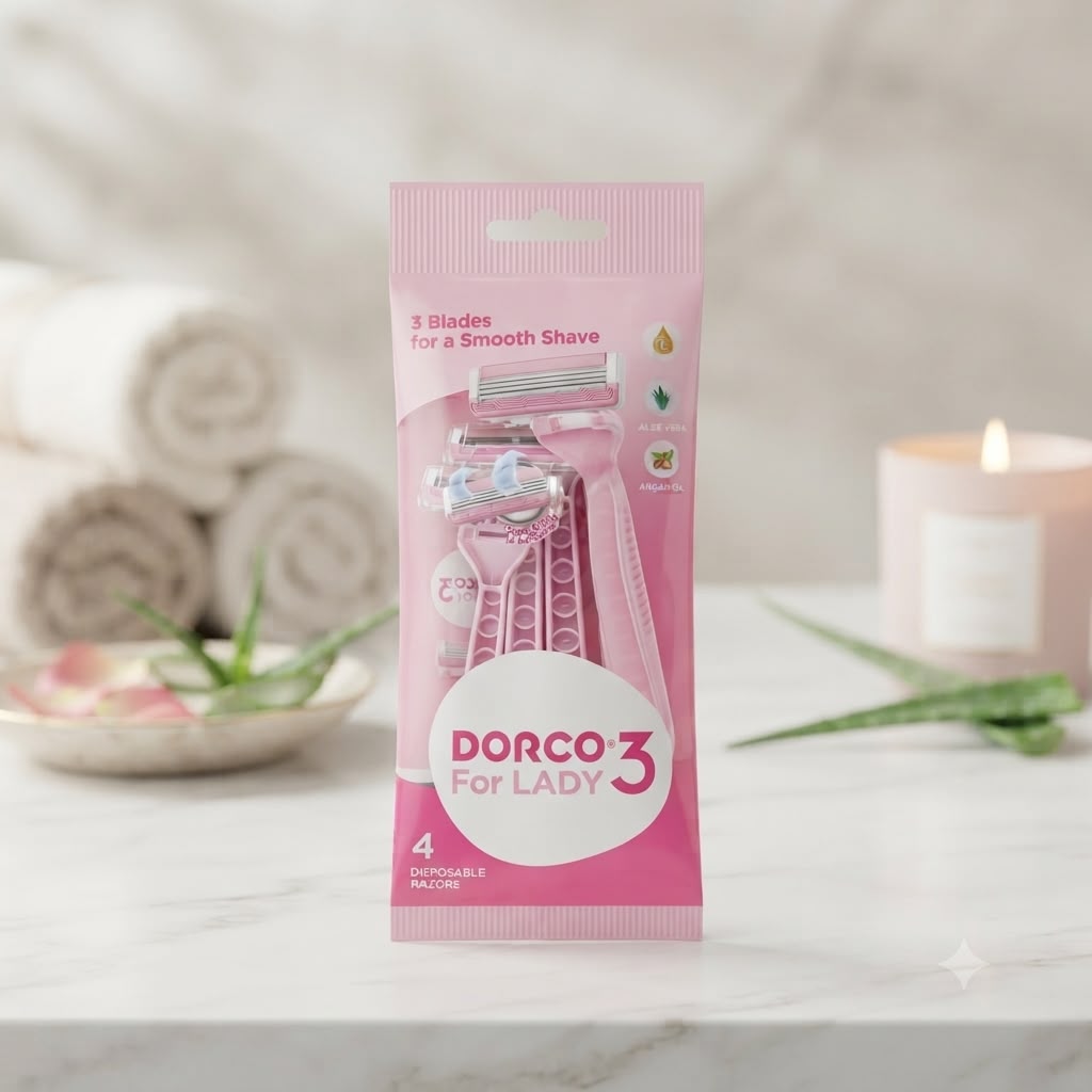 شفرات حلاقة Dorco For Lady 3 – عبوة 4 شفرات