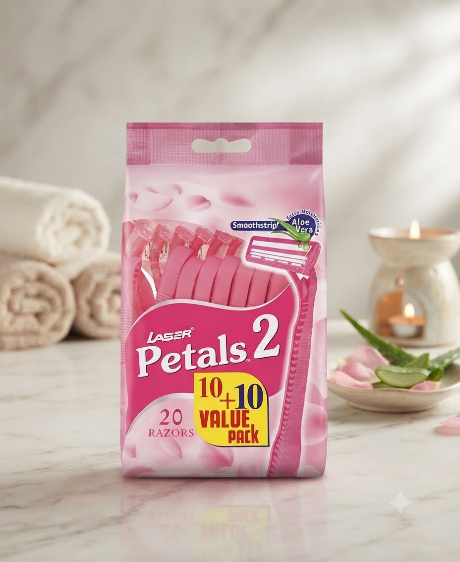 شفرات حلاقة Laser Petals 2 – عبوة 20 شفرة