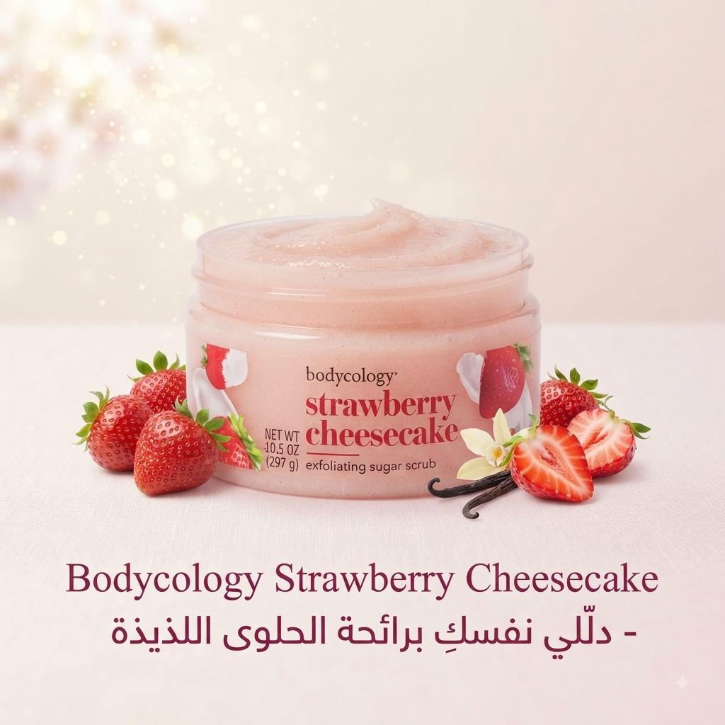 Bodycology Strawberry Cheesecake (مقشر السكر للجسم)